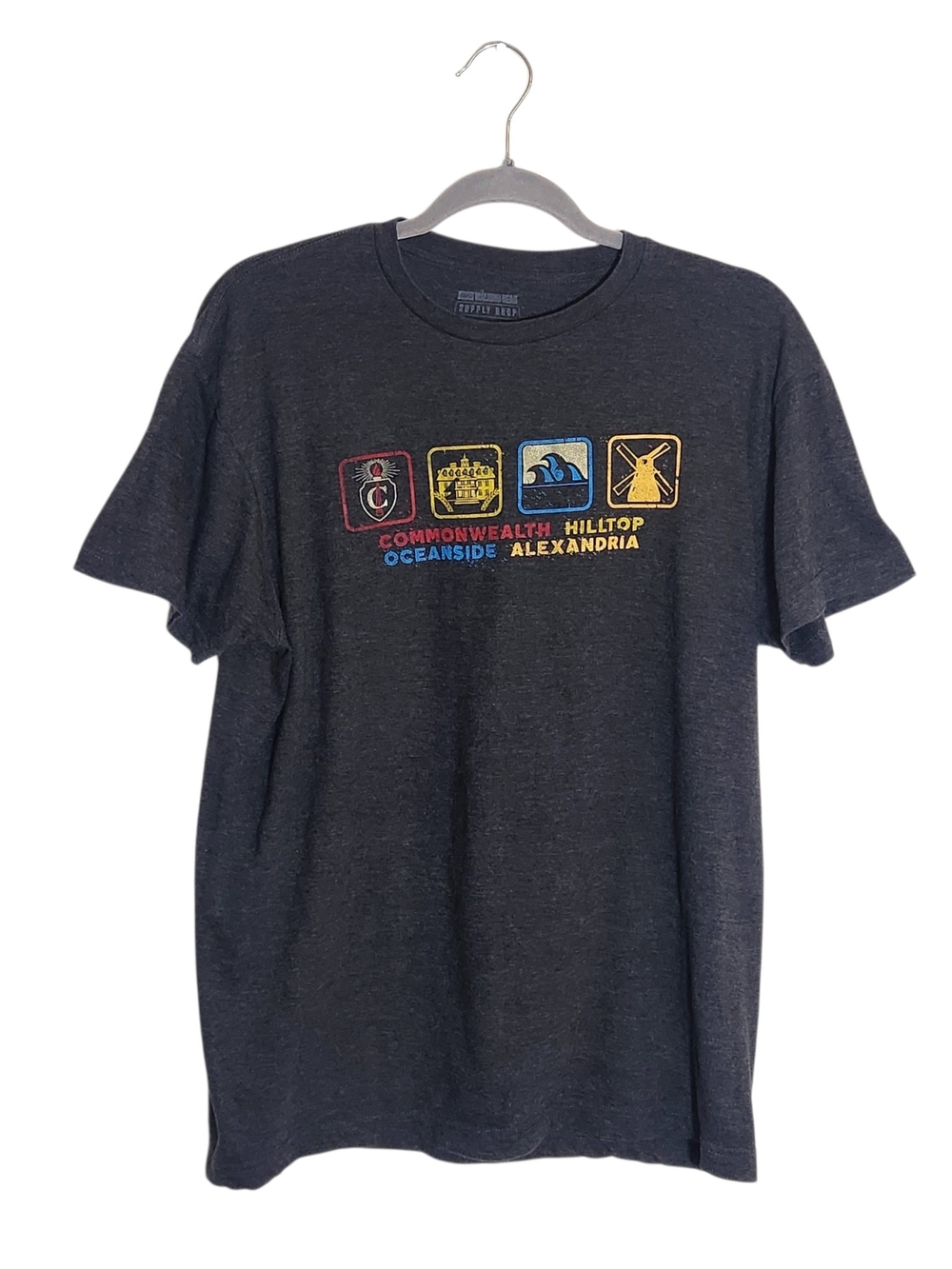 The Walking Dead Supply Drop Charcoal Gray T Shirt Size Medium
